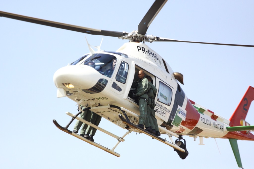 Imagem ilustrativa. AW119 Ke - Koala da Polícia. Foto: Charles Damasceno. Polícia Militar de Goiás