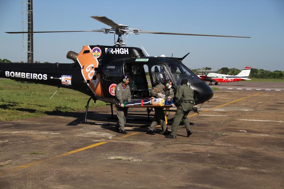Serviço aeromédico é reforçado com helicóptero, em Rondônia