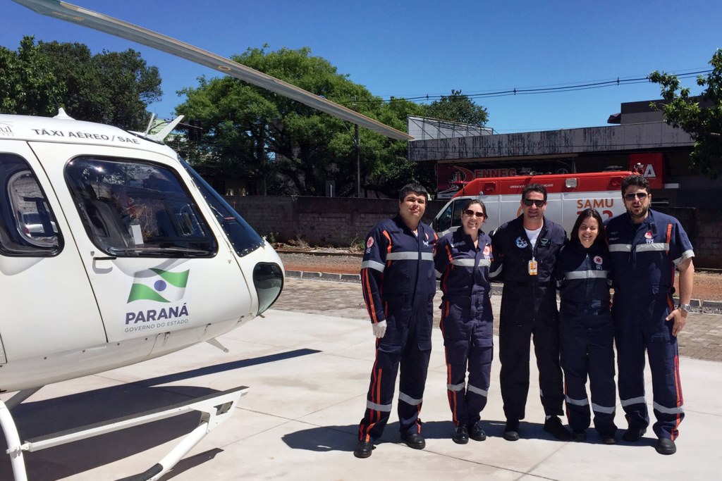 A equipe que salvou o bebê: agilidade e rapidez. Foto: Divulgação
