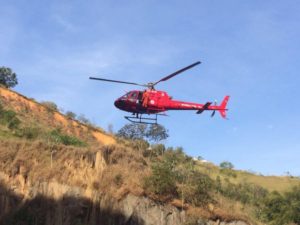 GOA/RJ: Com ajuda de helicóptero, cão dálmata é resgatado em Volta Redonda/RJ GOA/RJ: Com ajuda de helicóptero, cão dálmata é resgatado em Volta Redonda/RJ