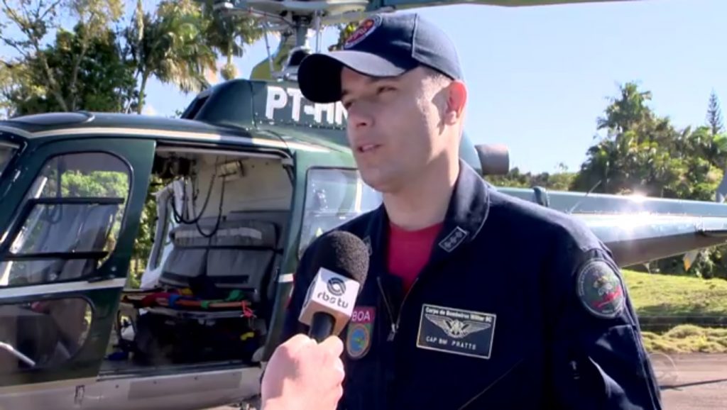 Helicóptero dos bombeiros volta a atuar no Vale do Itajaí e Litoral Norte