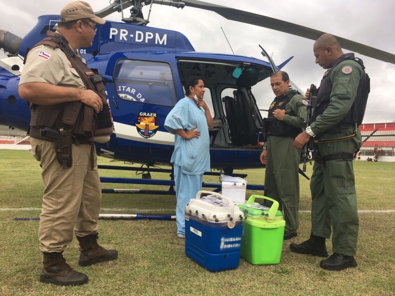 GRAer vence o tempo e transporta órgãos de Alagoinhas para Salvador