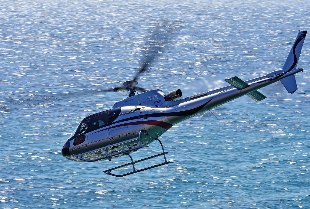 Esquilo da Helibras está exposto no São Paulo Boat Show