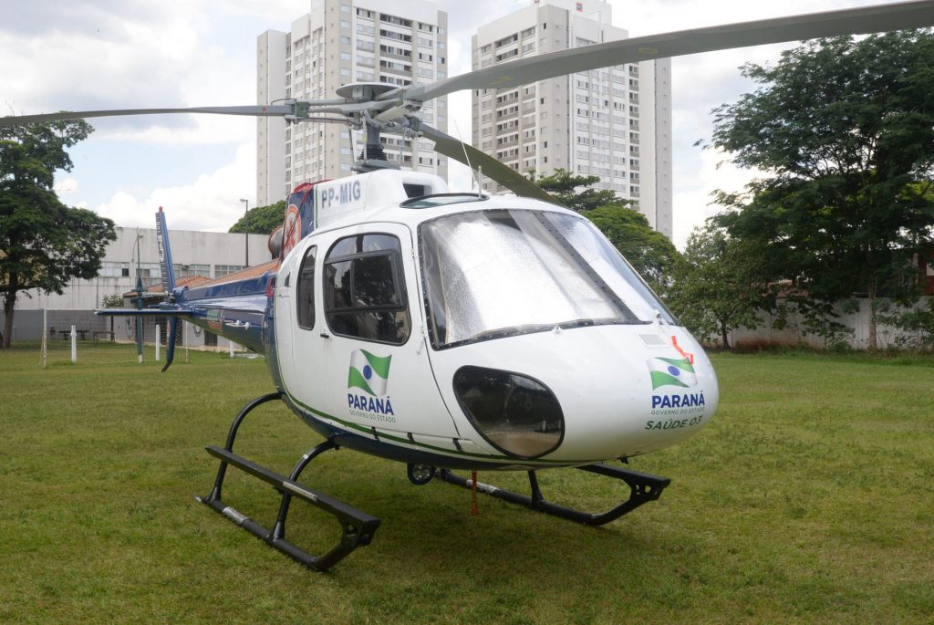 Foto:Venilton Küchler . Treinamento para profissionais que atuarão no helicóptero de resgate.