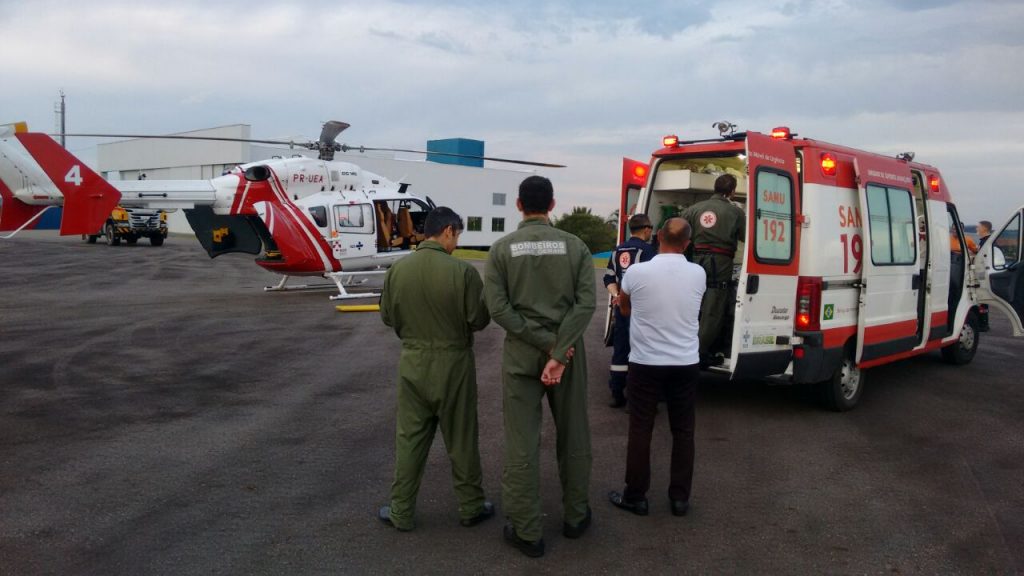 Arcanjo 04 resgata vítima de acidente de trânsito em Varginha/MG