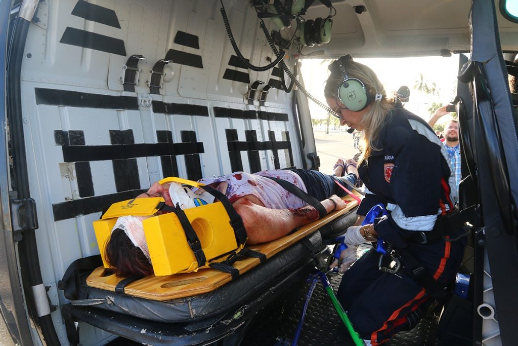 Falcão 2 da Segurança Pública participa de simulado de resgate com trauma