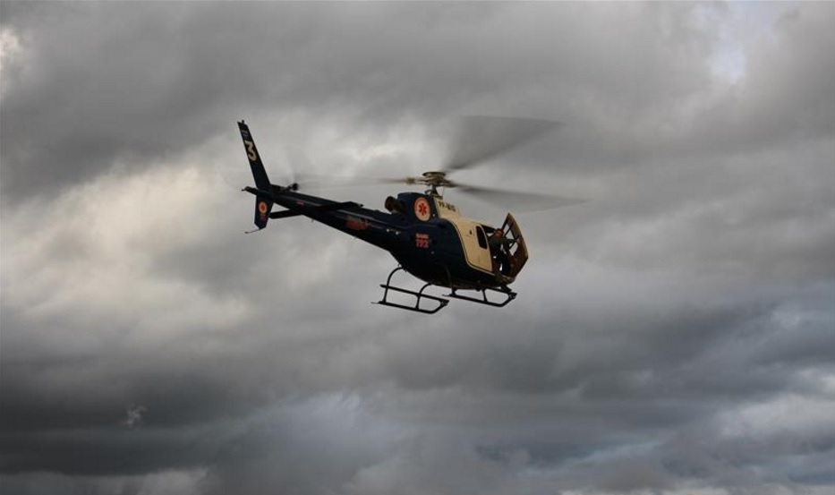 Helicóptero do SAMU Maringá resgata vítima de acidente na BR-369