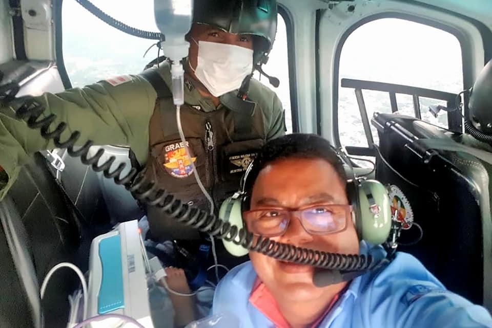 GRAER da PM da Bahia socorre criança de 4 anos da cidade de Alagoinhas para Salvador