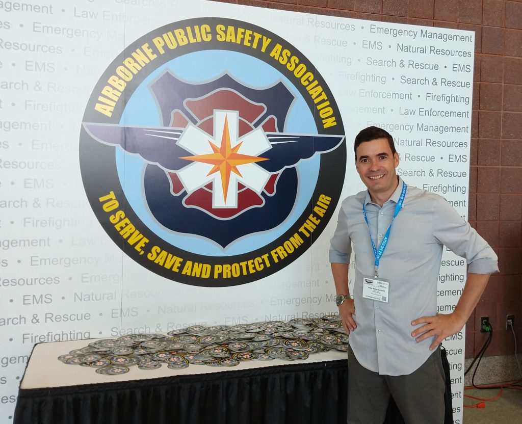 Novo logo da Airborne Public Safety Association - APSA “made in Brazil”, fruto de um trabalho conjunto de toda equipe do site Piloto Policial, em especial do Thiago Pedrezani.