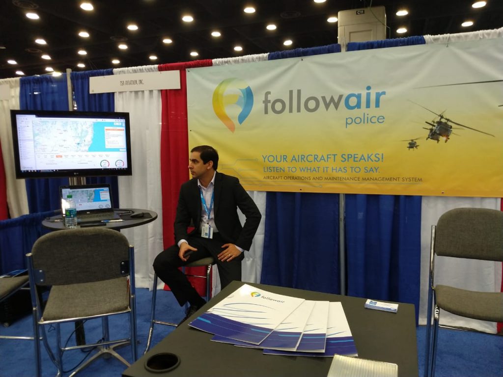 Participação da empresa brasileira TSA, de tecnologia e suprimentos em aviação, com um estande de exposição na APSCON 2018