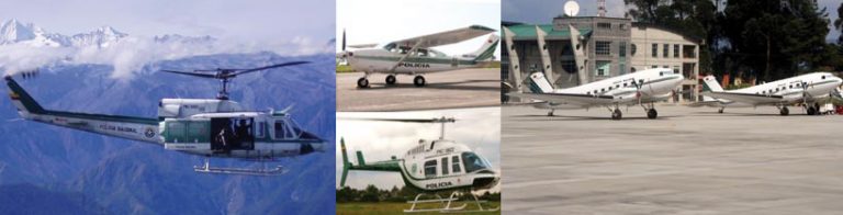 A Aviação Policial da Colômbia – 26 anos de história e combate à criminalidade