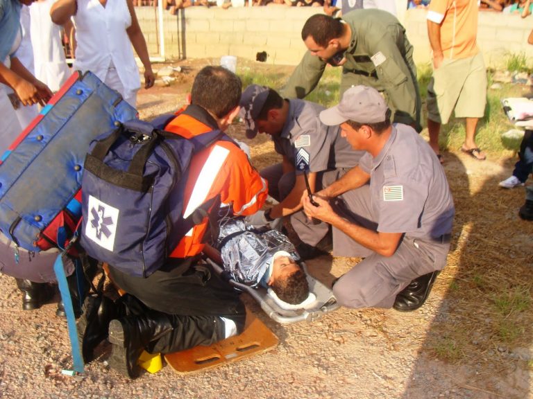 Resgate aeromédico em Caieiras/SP