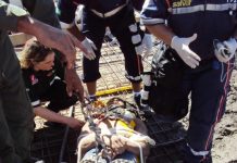 MD 500 do GPMA/RS resgata ferido em obra