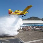 Air Tractor do GOA/CBMRJ em demonstração no Domingo Aéreo do MUSAL 2006/RJ. Foto exclusiva: Roberto Caiafa, Jornalista Aeronáutico. Ver nota.
