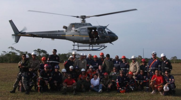 Aviação da FNSP auxilia no 1º Curso de Tripulante Operacional Aeromédico