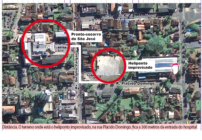 Falta de heliponto interfere em operação de resgate