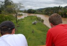 Resgate aéreo em Jaraguá do Sul/SC