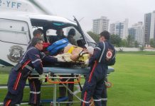 Potiguar 01 socorre ancião vítima de atropelamento em Ceará-Mirim