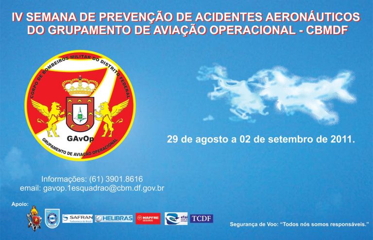 IV Semana de Prevenção de Acidentes Aeronáuticos do GAvOp/CBMDF – Veja a programação