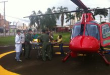 Bombeiro 01 resgata vítima de capotamento na região metropolitana de Goiânia