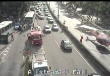 GOA/RJ resgata vítima de acidente entre dois ônibus na Autoestrada Lagoa – Barra