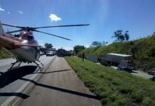 Bombeiro 01 atende duplo acidente que provocou quatro mortes na BR-060