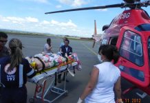 CBM/GO em atendimento à ocorrência em Caldas Novas