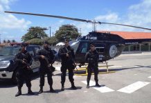 Helicoptéro da PM consegue localizar e prender assaltantes no Eustáquio Gomes/AL
