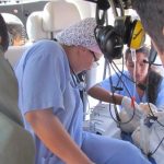 Helicóptero Bombeiro 01 efetuou a transferência para o Hospital de Queimaduras de Anápolis