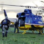 O Bell 412 é a mais recente aquisição do DPRF, em termos de aeronaves de asas rotativas, permite o transporte de 15 pessoas (contando com a tripulação, dois pilotos e dois operadores)