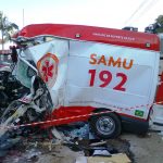 BAPM/SC resgata vítima de acidente com ambulância do SAMU