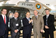 Helibras entregou novo helicóptero para segurança pública durante a Interseg 2012