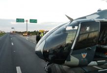 Falcão 04 do GRAER/PR apoia resgate de ciclista acidentado na BR277