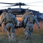 A ajuda do VANT no resgate de tropas feridas