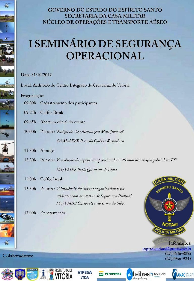 NOTAer/ES realiza o I Seminário de Segurança Operacional