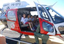 Oficina do “Cidadescola” permite que crianças conheçam o Águia da Polícia Militar de São Paulo