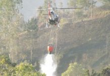 Helicópteros da PM são acionados para controlar incêndios em todo Estado