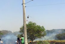 Incêndio consome dois hectares em Presidente Prudente, interior de São Paulo