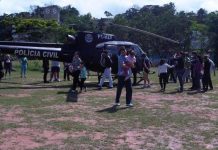 Helicóptero da Polícia Civil reforça policiamento na 29ª Oktoberfest em Blumenau