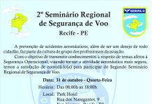 SERIPA II realiza 2º Seminário Regional de Segurança de Voo