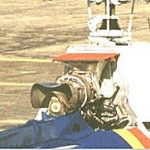 Motor Arriel montado sobre um helicóptero AS 350 BA.