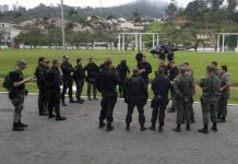 Polícia Civil faz treinamento com helicóptero em Blumenau/SC