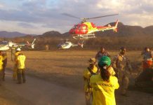 Força Tarefa Previncêncio combatem incêndio florestal na Serra do Cipó/MG
