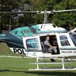 Cães do 5º BPM Treinam em Aeronave do GRAER