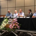 Cel PM ARTHUR, Diretor do GRAESP/PA na mesa direitora. O GRAESP fez parte de um grande evento de segurança operacional.