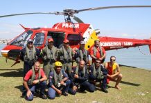 Pilotos do Ciopaer/AC treinam técnicas de salvamento em Santa Catarina