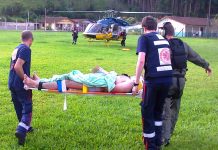 SAMU e DOA/PRF atendem acidente com múltiplas vítimas em Major Gercino/SC