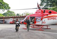 Helicóptero Bombeiro 01 resgata grávida com complicações no parto