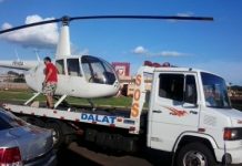 Helicóptero PR-HDA é novamente apreendido, dessa vez pela PM de Santa Fé do Sul/SP