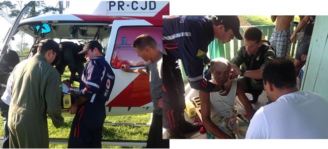 CIOPAER/AC e SAMU resgatam homem em seringal